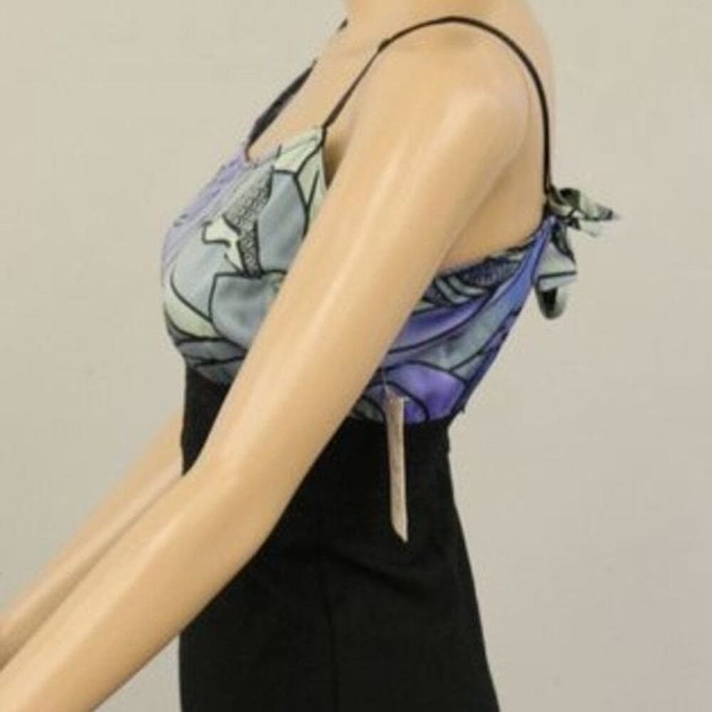 Free People Abstract Spaghetti Strap Mini Dress XS Vintage - Picture 6 of 8